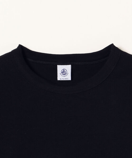 PETIT BATEAU（プチバトー）の「【SHIPS any別注】PETIT BATEAU:サコッシュ付き ショートスリーブTシャツ（Tシャツ/カットソー・レディース・ブラック/ホワイト・ONE SIZE）」の4枚目の写真