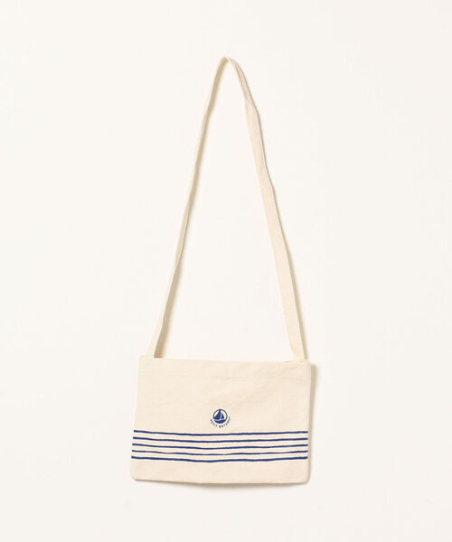 PETIT BATEAU（プチバトー）の「【SHIPS any別注】PETIT BATEAU:サコッシュ付き ショートスリーブTシャツ（Tシャツ/カットソー・レディース・ブラック/ホワイト・ONE SIZE）」の9枚目の写真