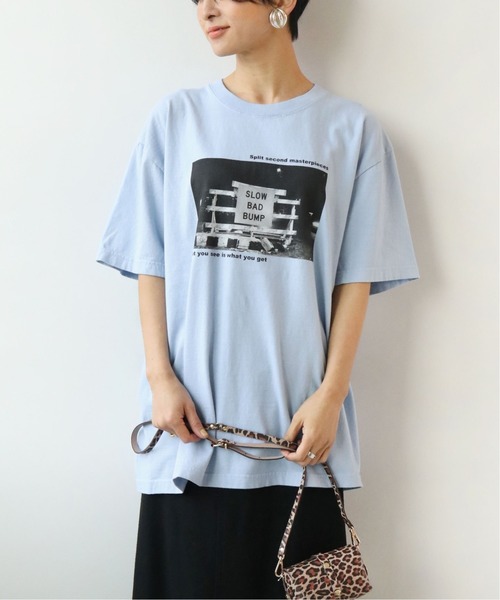 JOURNAL STANDARD relume（ジャーナルスタンダード　レリューム）の「5.6oz【GODLIS/ゴドリス】PHOTO Tシャツ◆（Tシャツ/カットソー・レディース・ホワイト/ベージュ/ブルー・LARGE/SMALL）」の3枚目の写真