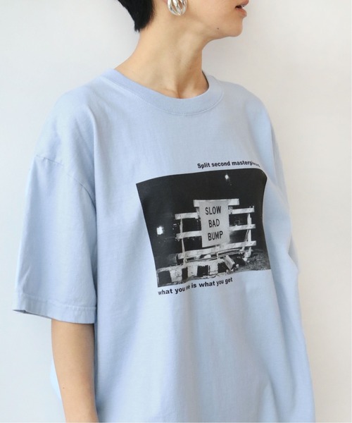 JOURNAL STANDARD relume（ジャーナルスタンダード　レリューム）の「5.6oz【GODLIS/ゴドリス】PHOTO Tシャツ◆（Tシャツ/カットソー・レディース・ホワイト/ベージュ/ブルー・LARGE/SMALL）」の5枚目の写真