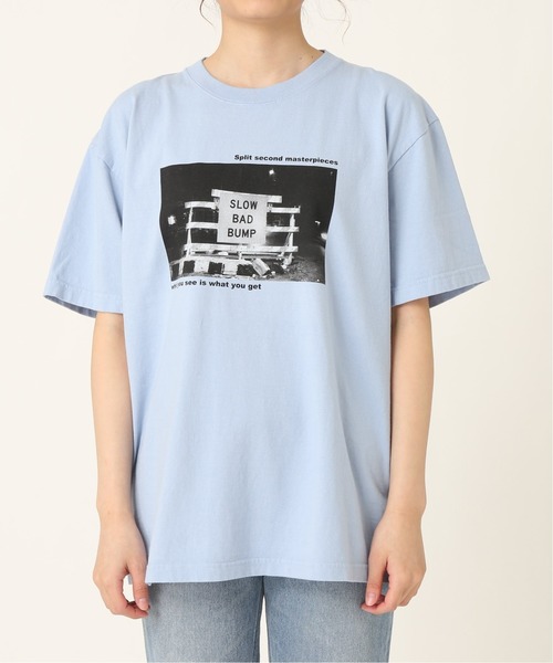 JOURNAL STANDARD relume（ジャーナルスタンダード　レリューム）の「5.6oz【GODLIS/ゴドリス】PHOTO Tシャツ◆（Tシャツ/カットソー・レディース・ホワイト/ベージュ/ブルー・LARGE/SMALL）」の7枚目の写真