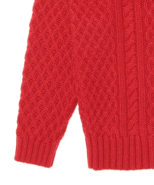 BEAMS LIGHTS Men's(ビームスライツ メンズ)の「BEAMS LIGHTS / 3ゲージケーブルニット(ニット/セーター・メンズ・オフホワイト/レッド/グレー/ネイビー・LARGE/SMALL/X-LARGE/MEDIUM)」の17枚目の写真