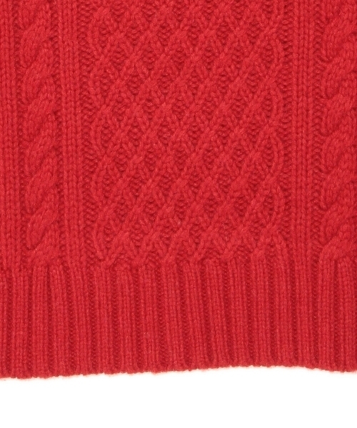 BEAMS LIGHTS Men's(ビームスライツ メンズ)の「BEAMS LIGHTS / 3ゲージケーブルニット(ニット/セーター・メンズ・オフホワイト/レッド/グレー/ネイビー・LARGE/SMALL/X-LARGE/MEDIUM)」の18枚目の写真