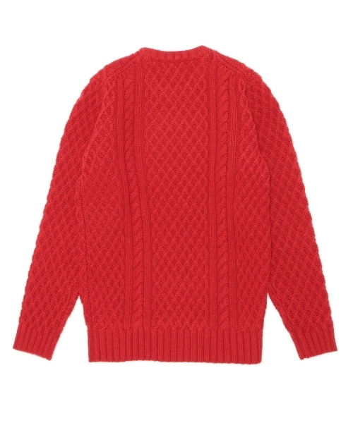 BEAMS LIGHTS Men's(ビームスライツ メンズ)の「BEAMS LIGHTS / 3ゲージケーブルニット(ニット/セーター・メンズ・オフホワイト/レッド/グレー/ネイビー・LARGE/SMALL/X-LARGE/MEDIUM)」の19枚目の写真