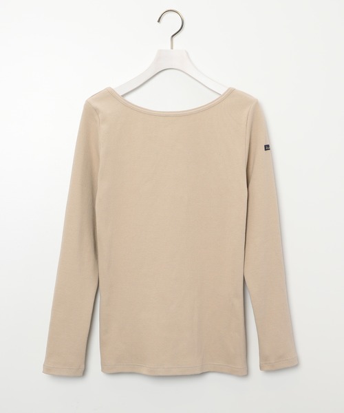 Le Minor（ルミノア）の「ルミノア Le Minor / マイクロリブ バックUネックカットソー（Tシャツ/カットソー・レディース・ブラック/ホワイト/ベージュ・S）」の3枚目の写真