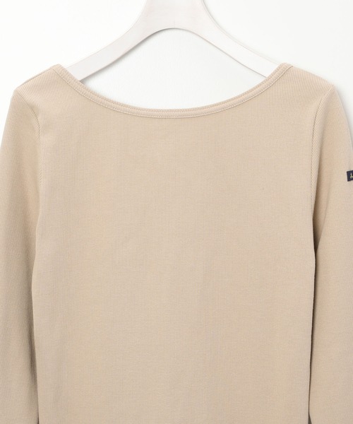 Le Minor（ルミノア）の「ルミノア Le Minor / マイクロリブ バックUネックカットソー（Tシャツ/カットソー・レディース・ブラック/ホワイト/ベージュ・S）」の7枚目の写真