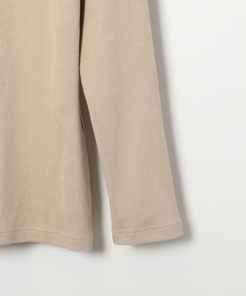 Le Minor（ルミノア）の「ルミノア Le Minor / マイクロリブ バックUネックカットソー（Tシャツ/カットソー・レディース・ブラック/ホワイト/ベージュ・S）」の8枚目の写真