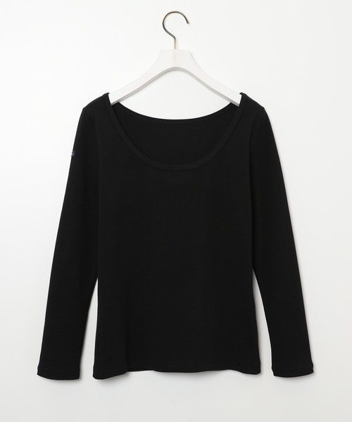 Le Minor（ルミノア）の「ルミノア Le Minor / マイクロリブ バックUネックカットソー（Tシャツ/カットソー・レディース・ブラック/ホワイト/ベージュ・S）」の14枚目の写真