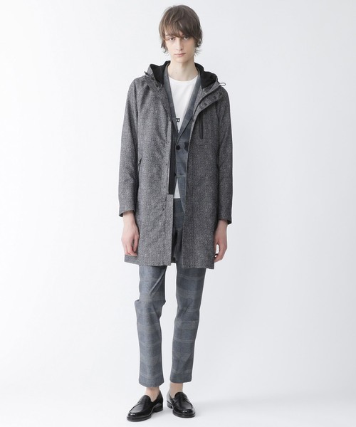 ブラックレーベルクレストブリッジ モッズコート 裏チェック カーキ LL  