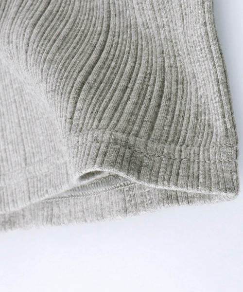 BRANSHES（ブランシェス）の「お花レース使いテレコタンクトップ（タンクトップ・キッズ・杢グレー/オフホワイト・100cm/110cm/90cm/80ｃｍ/130cm/140cm/150cm/120cm）」の10枚目の写真