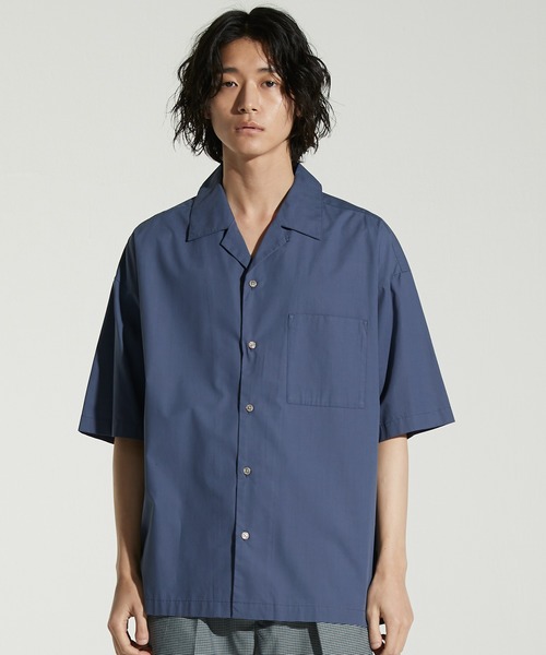 lidnm レーヨンシャツ WYM LIDNM シャツ EMBROIDERY SHEER WASHER SHIRT メンズ