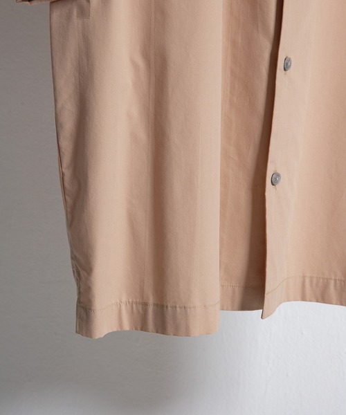 WYM LIDNM（ウィム バイ リドム）の「TENCEL/COTTON OPEN COLLAR SHIRT/オープンカラーシャツ（シャツ/ブラウス・メンズ・ベージュ/ネイビー/スモークグレー/グレー系その他/パープル系その他/オレンジ系その他・M/L）」の14枚目の写真