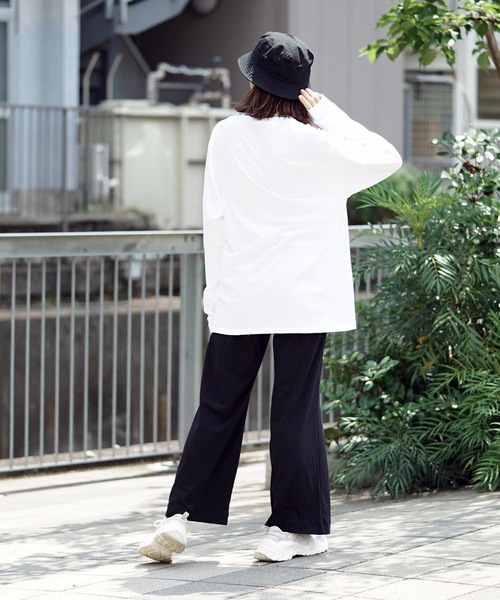 HANES（ヘインズ）の「【Hanes/ヘインズ】Beffy ロンT ビーフィー  無地　ユニセックス クルーネック（Tシャツ/カットソー・メンズ・ホワイト・SMALL/MEDIUM/LARGE/X-LARGE）」の7枚目の写真
