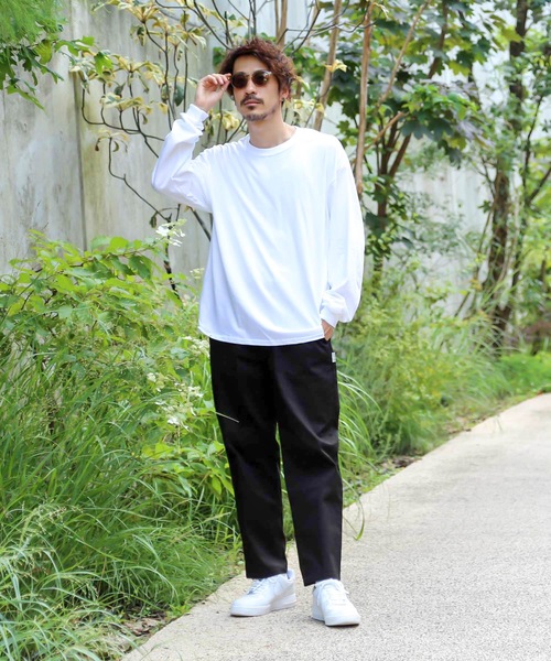 HANES（ヘインズ）の「【Hanes/ヘインズ】Beffy ロンT ビーフィー  無地　ユニセックス クルーネック（Tシャツ/カットソー・メンズ・ホワイト・SMALL/MEDIUM/LARGE/X-LARGE）」の15枚目の写真