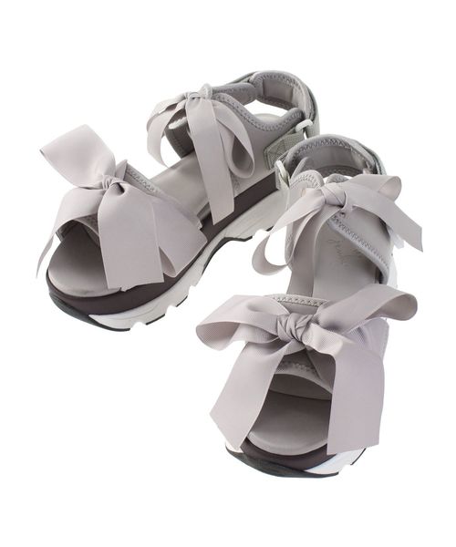 merry jenny（メリージェニー）の「リボンスニーカーサンダル（サンダル・レディース・アイボリー/ブラック/ラベンダー・SMALL/MEDIUM/LARGE）」の5枚目の写真