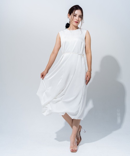 JENNE(ジェンヌ)の「立体ボリュームリッチワンピース(ワンピース・レディース・ブラック/ホワイト・SMALL/MEDIUM/LARGE)」の1枚目の写真