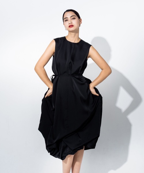 JENNE(ジェンヌ)の「立体ボリュームリッチワンピース(ワンピース・レディース・ブラック/ホワイト・SMALL/MEDIUM/LARGE)」の9枚目の写真