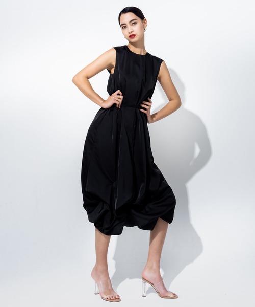 JENNE(ジェンヌ)の「立体ボリュームリッチワンピース(ワンピース・レディース・ブラック/ホワイト・SMALL/MEDIUM/LARGE)」の19枚目の写真