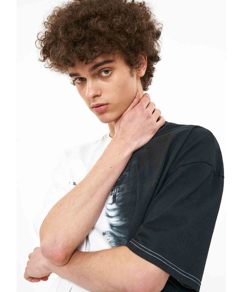 OY（オーワイ）の「『OY/オーワイ』TYE-DIE SHAPE LOGO T/タイダイシェイプロゴTシャツ（Tシャツ/カットソー・メンズ・ホワイト/ブラック・FREE）」の19枚目の写真