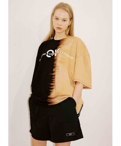 OY（オーワイ）の「『OY/オーワイ』TYE-DIE SHAPE LOGO T/タイダイシェイプロゴTシャツ（Tシャツ/カットソー・メンズ・ホワイト/ブラック・FREE）」の22枚目の写真