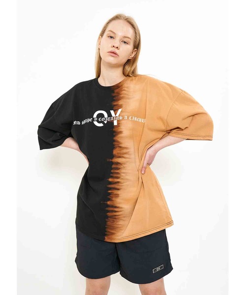 OY（オーワイ）の「『OY/オーワイ』TYE-DIE SHAPE LOGO T/タイダイシェイプロゴTシャツ（Tシャツ/カットソー・メンズ・ホワイト/ブラック・FREE）」の9枚目の写真