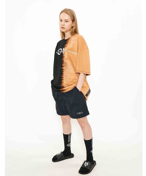 OY（オーワイ）の「『OY/オーワイ』TYE-DIE SHAPE LOGO T/タイダイシェイプロゴTシャツ（Tシャツ/カットソー・メンズ・ホワイト/ブラック・FREE）」の4枚目の写真