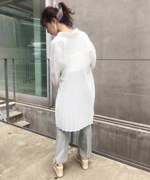 one after another NICE CLAUP（ワンアフターアナザーナイスクラップ）の「カラ―スラックスパンツ（スラックス・レディース・アイボリー/モカ/オリーブ/ブルー/ピンク・SMALL/MEDIUM）」の19枚目の写真