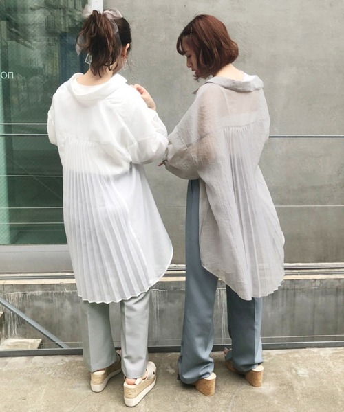 one after another NICE CLAUP（ワンアフターアナザーナイスクラップ）の「カラ―スラックスパンツ（スラックス・レディース・アイボリー/モカ/オリーブ/ブルー/ピンク・SMALL/MEDIUM）」の7枚目の写真