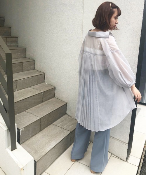 one after another NICE CLAUP（ワンアフターアナザーナイスクラップ）の「カラ―スラックスパンツ（スラックス・レディース・アイボリー/モカ/オリーブ/ブルー/ピンク・SMALL/MEDIUM）」の20枚目の写真