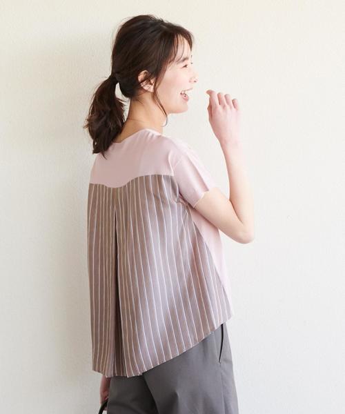 J.PRESS(ジェイプレス)の「【洗える】レーヨンストレッチバックストライプ ニット(ニット/セーター・レディース・ネイビー系/ホワイト系・MEDIUM/LARGE)」の7枚目の写真
