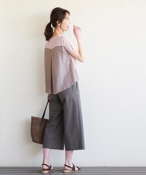 J.PRESS(ジェイプレス)の「【洗える】レーヨンストレッチバックストライプ ニット(ニット/セーター・レディース・ネイビー系/ホワイト系・MEDIUM/LARGE)」の9枚目の写真
