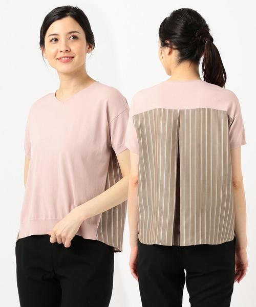 J.PRESS(ジェイプレス)の「【洗える】レーヨンストレッチバックストライプ ニット(ニット/セーター・レディース・ネイビー系/ホワイト系・MEDIUM/LARGE)」の10枚目の写真