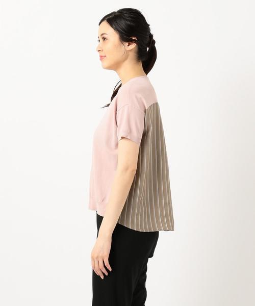 J.PRESS(ジェイプレス)の「【洗える】レーヨンストレッチバックストライプ ニット(ニット/セーター・レディース・ネイビー系/ホワイト系・MEDIUM/LARGE)」の12枚目の写真