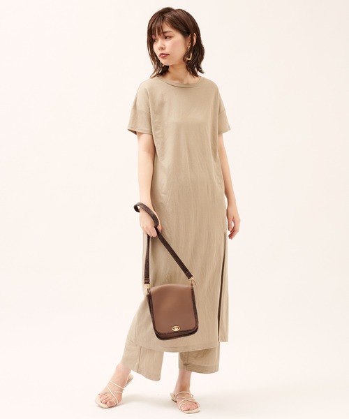 natural couture（ナチュラルクチュール）の「涼しげサラっとカットパンツ（その他パンツ・レディース・ブラック/オレンジ/モカ/グレイッシュベージュ・FREE）」の16枚目の写真