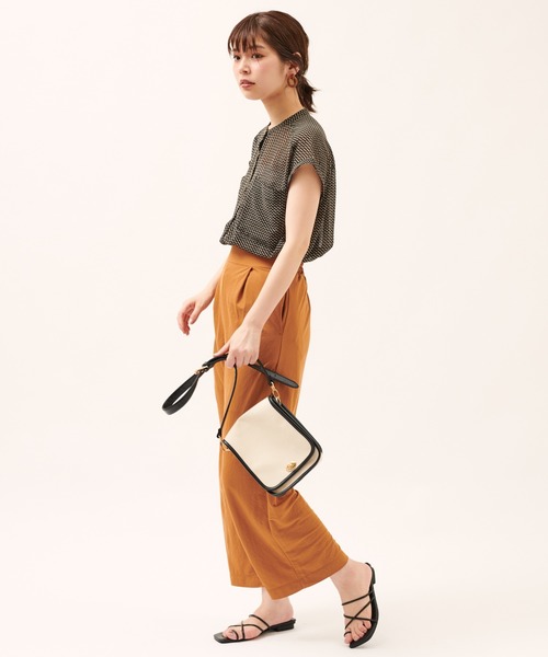 natural couture（ナチュラルクチュール）の「涼しげサラっとカットパンツ（その他パンツ・レディース・ブラック/オレンジ/モカ/グレイッシュベージュ・FREE）」の18枚目の写真