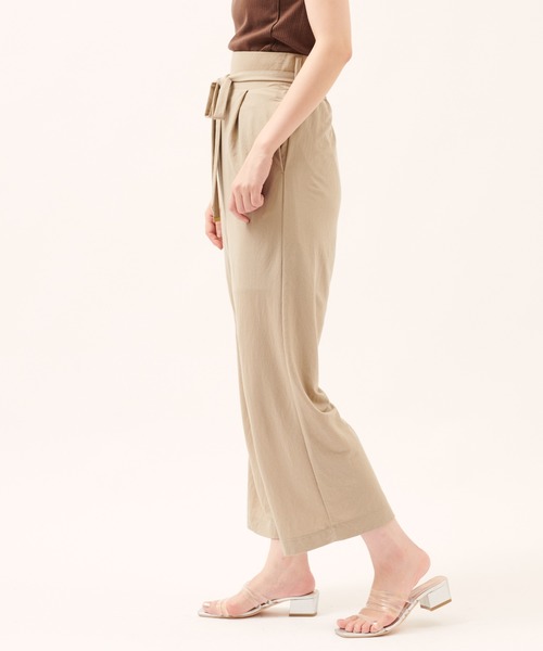 natural couture（ナチュラルクチュール）の「涼しげサラっとカットパンツ（その他パンツ・レディース・ブラック/オレンジ/モカ/グレイッシュベージュ・FREE）」の21枚目の写真