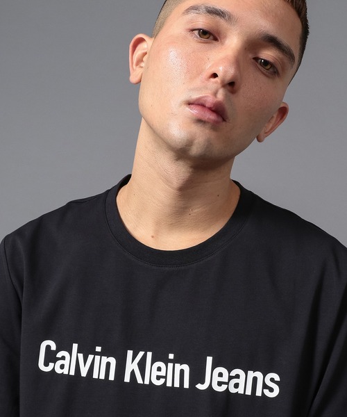 ◎売り切れました◎カルバンクラインのロングスリ―ブT シャツ 長袖Tシャツ - ロングスリーブイージーモノグラムTシャツ | カルバン