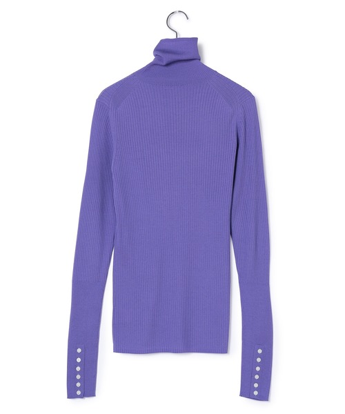 ADAM ET ROPE'（アダムエロペ）の「アンチピリングリブニットタートル（ニット/セーター・レディース・ブラック/キナリ/ミント/パープル・FREE）」の11枚目の写真