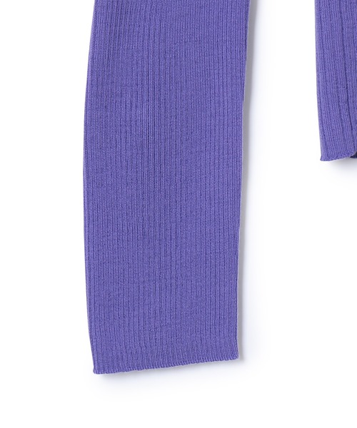 ADAM ET ROPE'（アダムエロペ）の「アンチピリングリブニットタートル（ニット/セーター・レディース・ブラック/キナリ/ミント/パープル・FREE）」の14枚目の写真