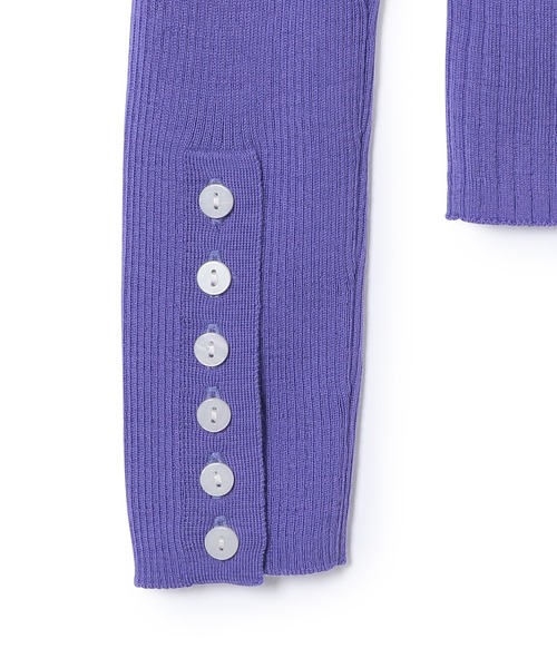 ADAM ET ROPE'（アダムエロペ）の「アンチピリングリブニットタートル（ニット/セーター・レディース・ブラック/キナリ/ミント/パープル・FREE）」の15枚目の写真