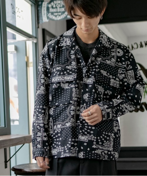 ADMIX/ATELIER SAB MEN（アドミックスアトリエサブメン）の「オーバーサイズ CPOジャケット（ブルゾン・メンズ・オフホワイト/ブラック/ブラック系その他/ベージュ/インディゴブルー/ワンウォッシュ・48/50）」の5枚目の写真