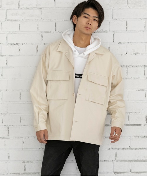 ADMIX/ATELIER SAB MEN（アドミックスアトリエサブメン）の「オーバーサイズ CPOジャケット（ブルゾン・メンズ・オフホワイト/ブラック/ブラック系その他/ベージュ/インディゴブルー/ワンウォッシュ・48/50）」の17枚目の写真