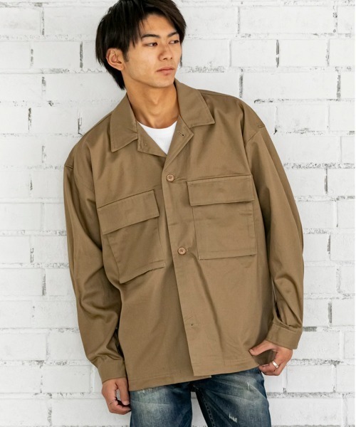 ADMIX/ATELIER SAB MEN（アドミックスアトリエサブメン）の「オーバーサイズ CPOジャケット（ブルゾン・メンズ・オフホワイト/ブラック/ブラック系その他/ベージュ/インディゴブルー/ワンウォッシュ・48/50）」の19枚目の写真