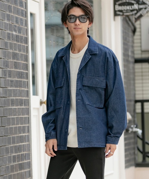 ADMIX/ATELIER SAB MEN（アドミックスアトリエサブメン）の「オーバーサイズ CPOジャケット（ブルゾン・メンズ・オフホワイト/ブラック/ブラック系その他/ベージュ/インディゴブルー/ワンウォッシュ・48/50）」の22枚目の写真