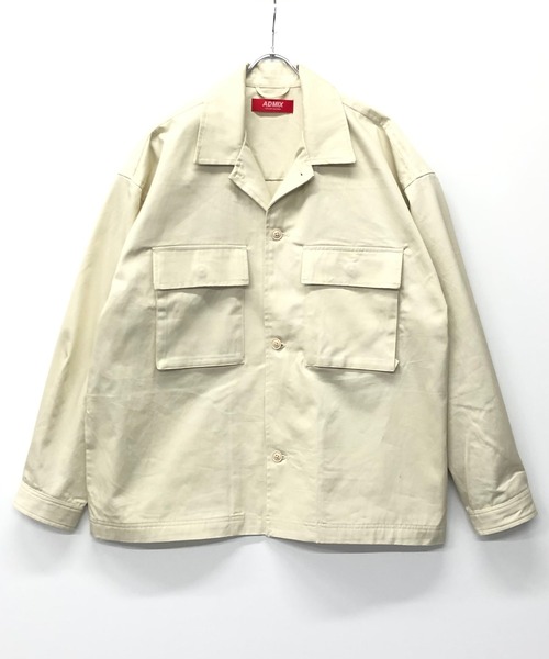 ADMIX/ATELIER SAB MEN（アドミックスアトリエサブメン）の「オーバーサイズ CPOジャケット（ブルゾン・メンズ・オフホワイト/ブラック/ブラック系その他/ベージュ/インディゴブルー/ワンウォッシュ・48/50）」の8枚目の写真
