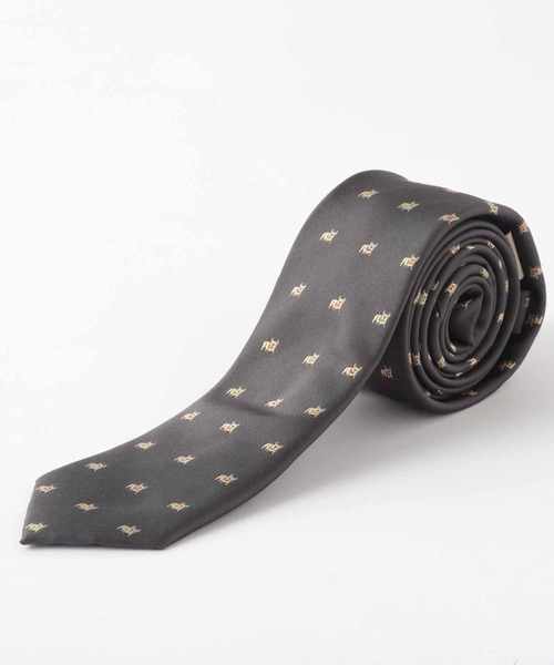 Quit Running（クイトランニング）の「イージーケア 洗えるネクタイ ホビーデザイン スリム ナロータイ（ネクタイ・メンズ・ネイビー/レッド/ブラウン/マスタード/ブルー/グリーン/ライトグリーン/ライトブラウン/グレー/ベージュ/ダークグリーン/チャコールグレー/ライトグレー/ライトブルー/コバルトブルー/ワイン/チャコール/ダークベージュ/ダークネイビー/グリーン系その他/ブルー系その他/グレー系その他/ブラウン系その他/オリーブ/キャメル/バーガンディー/グレー系その他2/グレー系その他3/ブラウン系その他2/ブルー系その他2/ブルー系その他3/レッド系その他2/レッド系その他/ロイヤルブルー/ネイビー系3/グレイッシュブルー/ワイン系1/ブラウン系その他3/ネイビー系1/ネイビー系9/シルバー/スカイブルー/ブラウン系その他4/ネイビー系2/ブルー系その他4/ネイビー系5/イエロー系1/インディゴブルー/ダークインディゴブルー/シルバー系1/ネイビー系6/ネイビー系4/グレー系その他4/ブルー系その他5/ダークブルー/モカ/ブルー系その他7/ネイビー系8/カーキ/グレー系その他5/ブルー系その他6/イエローゴールド/ネイビー系7・FREE）」の4枚目の写真