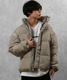 make a ray! | オーバーサイズ スタンドカラー ファイバーダウン ショートジャケット(ダウンジャケット/コート)