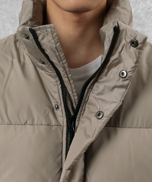 make a ray!（メイク ア レイ！）の「オーバーサイズ スタンドカラー ファイバーダウン ショートジャケット（ダウンジャケット/コート・メンズ・グレー/ブラック/オフホワイト・M/L）」の16枚目の写真