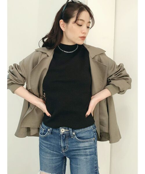 GYDA(ジェイダ)の「ショートトレンチコート(トレンチコート・レディース・ベージュ/カーキ・FREE)」の15枚目の写真