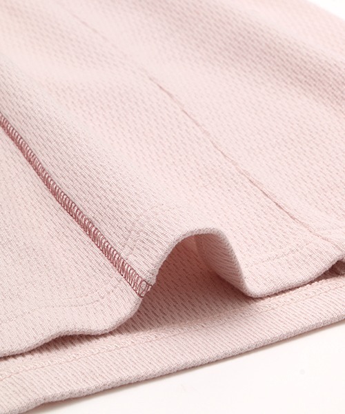 チチカカ（チチカカ）の「ステッチカラーハニカムワンピース（ワンピース・レディース・ライム/ベージュ/ピンク・FREE）」の5枚目の写真